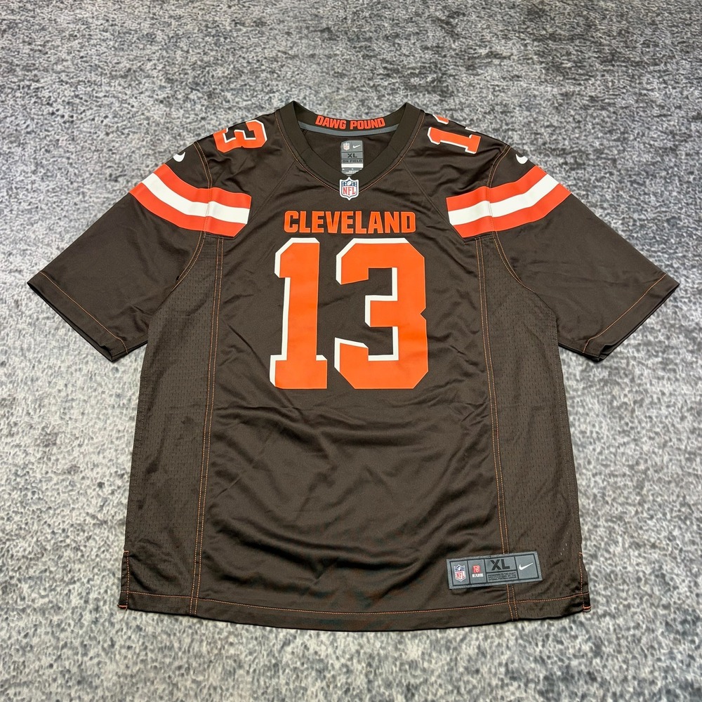 Cleveland Browns Odell Beckham Jr Jersey Mens XL Nike On Field Brown NFL